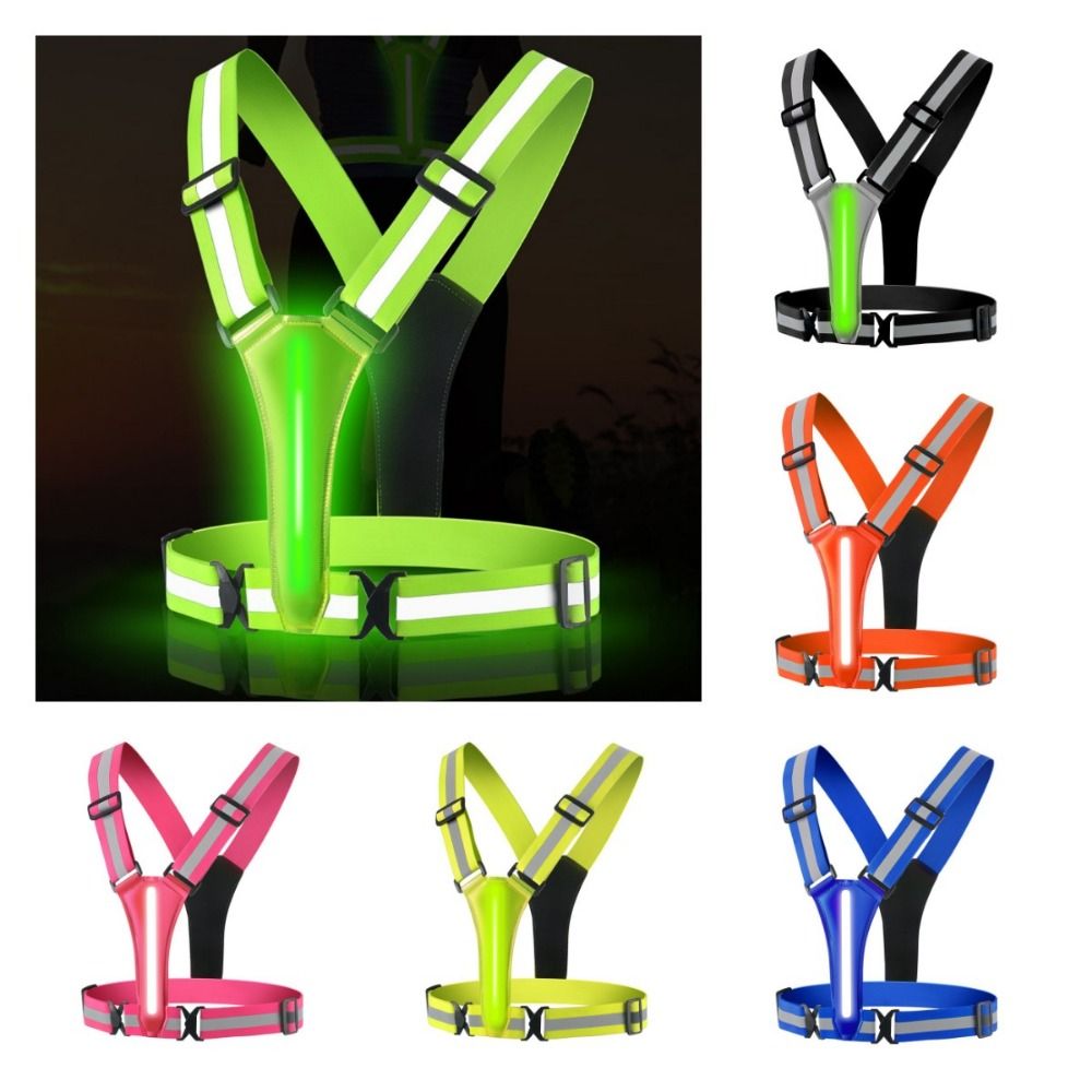 USB 충전식 LED 반사 조끼, 높은 가시성을 제공하 - Running Visibility Gear 리뷰 및 가격