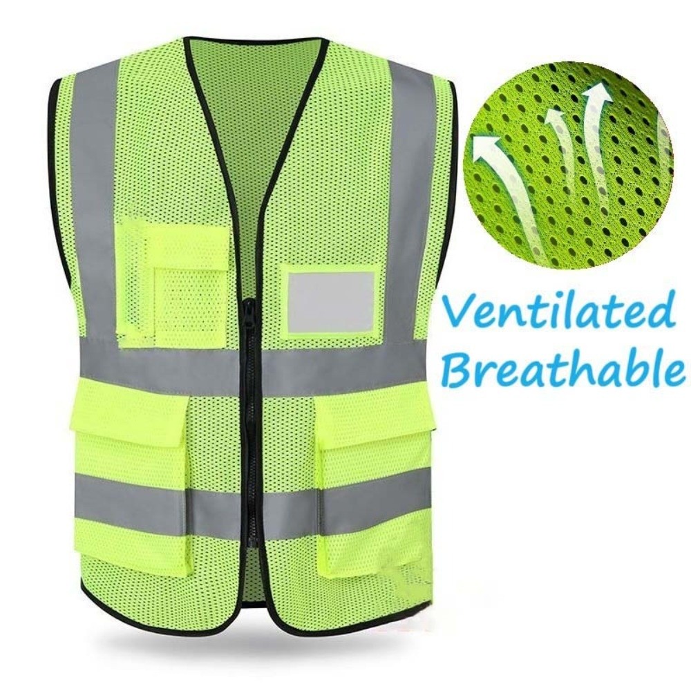 고시인성 반사 조끼 주머니가 있는 안전 작업복 통기성  - Running Visibility Gear 리뷰 및 가격